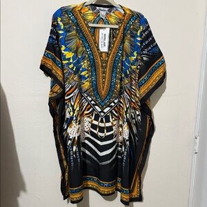 Vibrant Multicolor Kaftan Dress